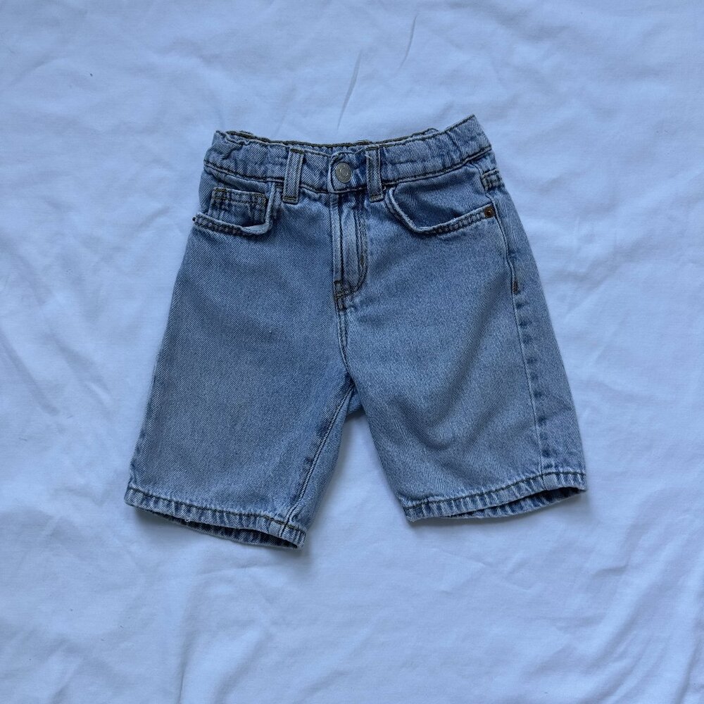 ZARA Kids Boys Denim Shorts Size 6 Adjustable Waist